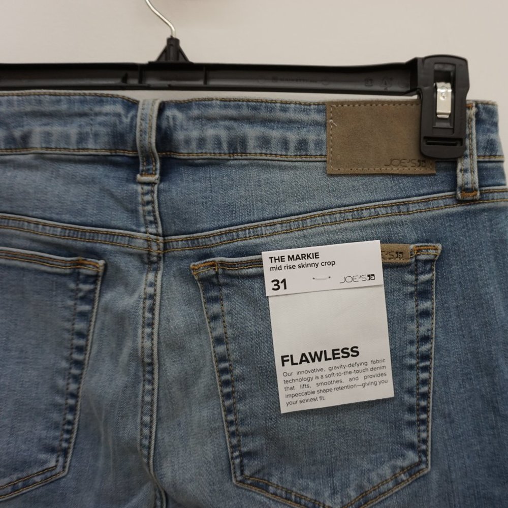Joes Jeans Womens 31 The Markie Mid Rise Cropped Skinny Jeans Herrera Blue - Picture 4 of 10